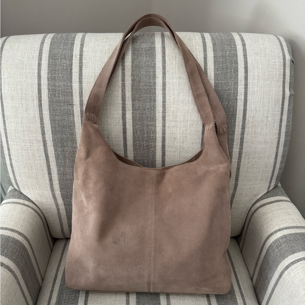 The Sak Huntley hobo bag in sand suede
